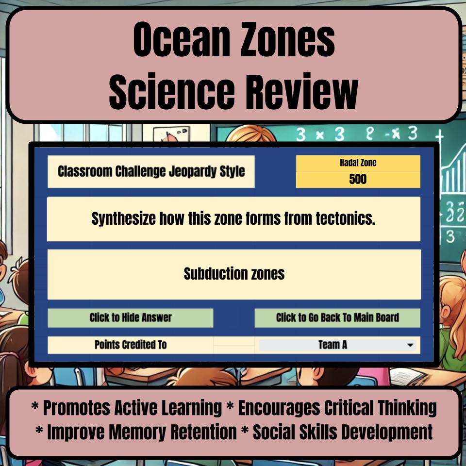 Ocean Zones Jeopardy Science Review I0146
