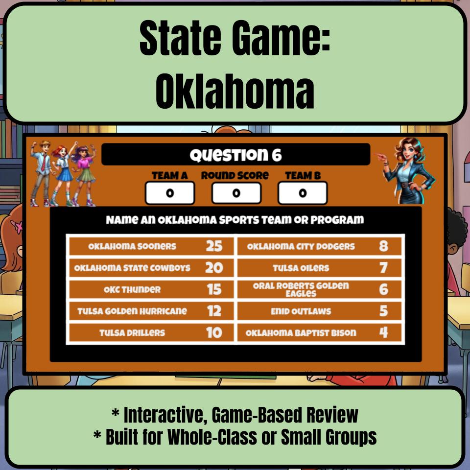 Oklahoma Social Studies Family Feud Review Game CF0015