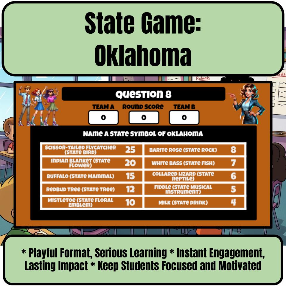 Oklahoma Social Studies Family Feud Review Game CF0015