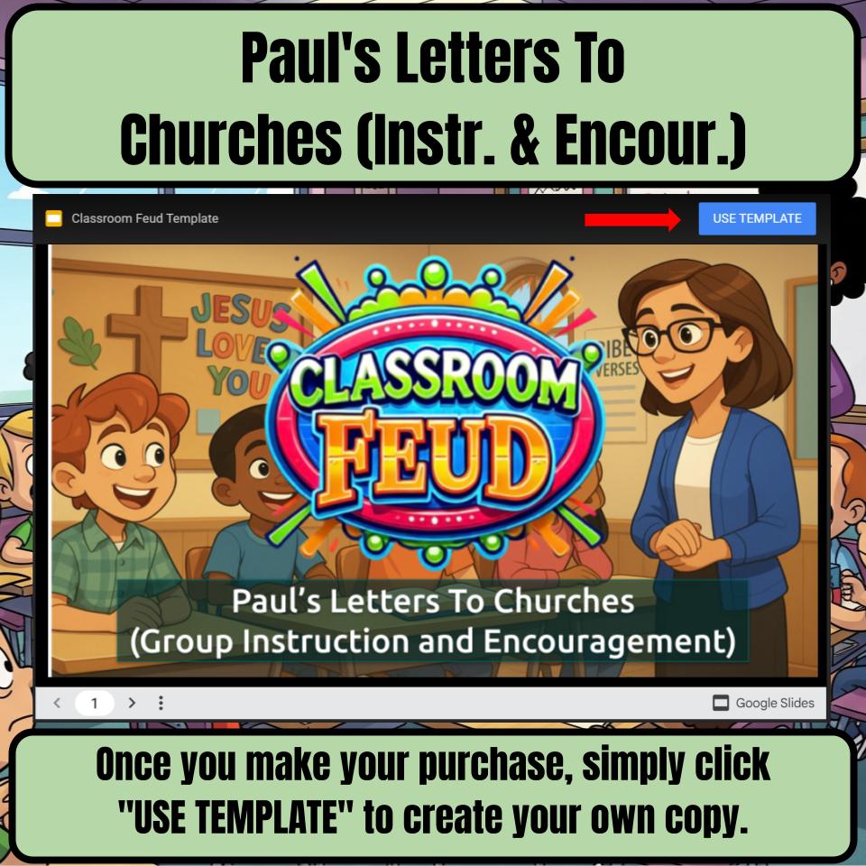 Paul’s Letters To Churches (Instr. & Encour.) Feud Review BF0015