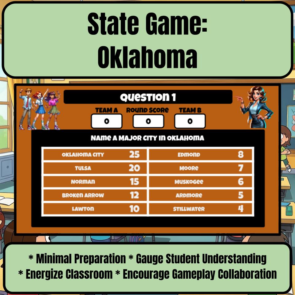 Oklahoma Social Studies Family Feud Review Game CF0015