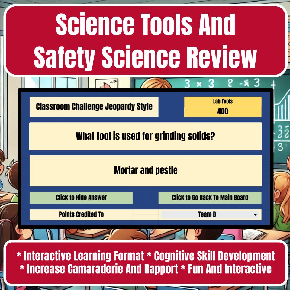 Science Tools And Safety Jeopardy Science Review I0015