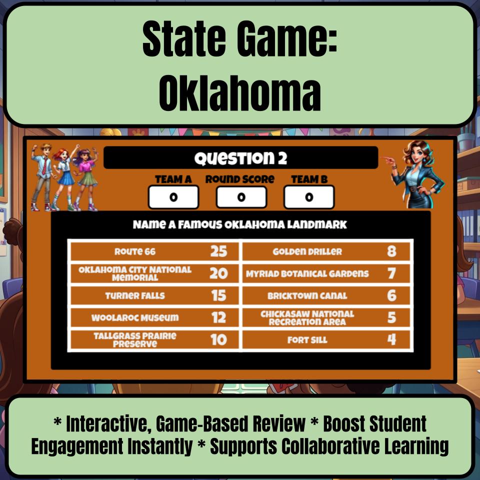 Oklahoma Social Studies Family Feud Review Game CF0015