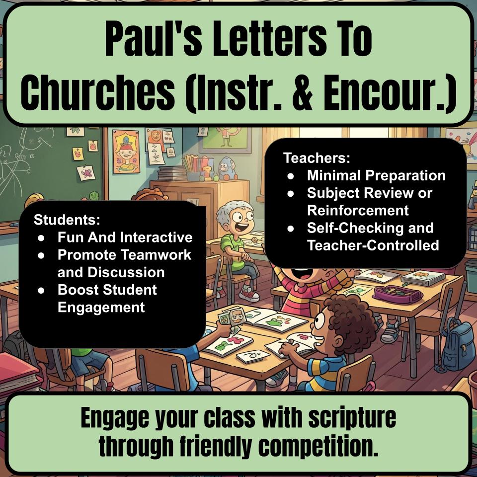 Paul’s Letters To Churches (Instr. & Encour.) Feud Review BF0015