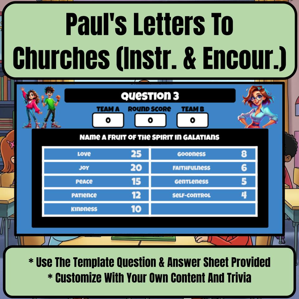 Paul’s Letters To Churches (Instr. & Encour.) Feud Review BF0015