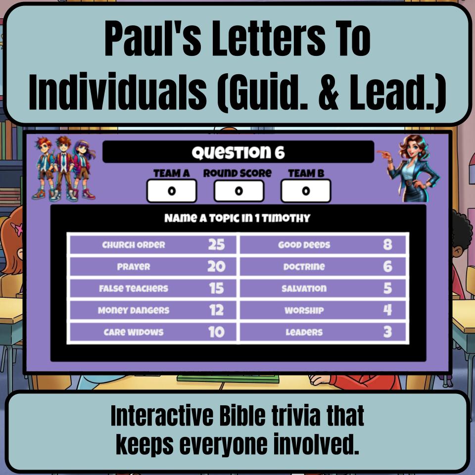 Paul’s Letters To Individuals (Guid. & Lead.) Feud Review BF0016