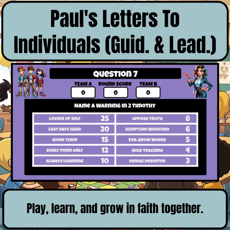 Paul’s Letters To Individuals (Guid. & Lead.) Feud Review BF0016