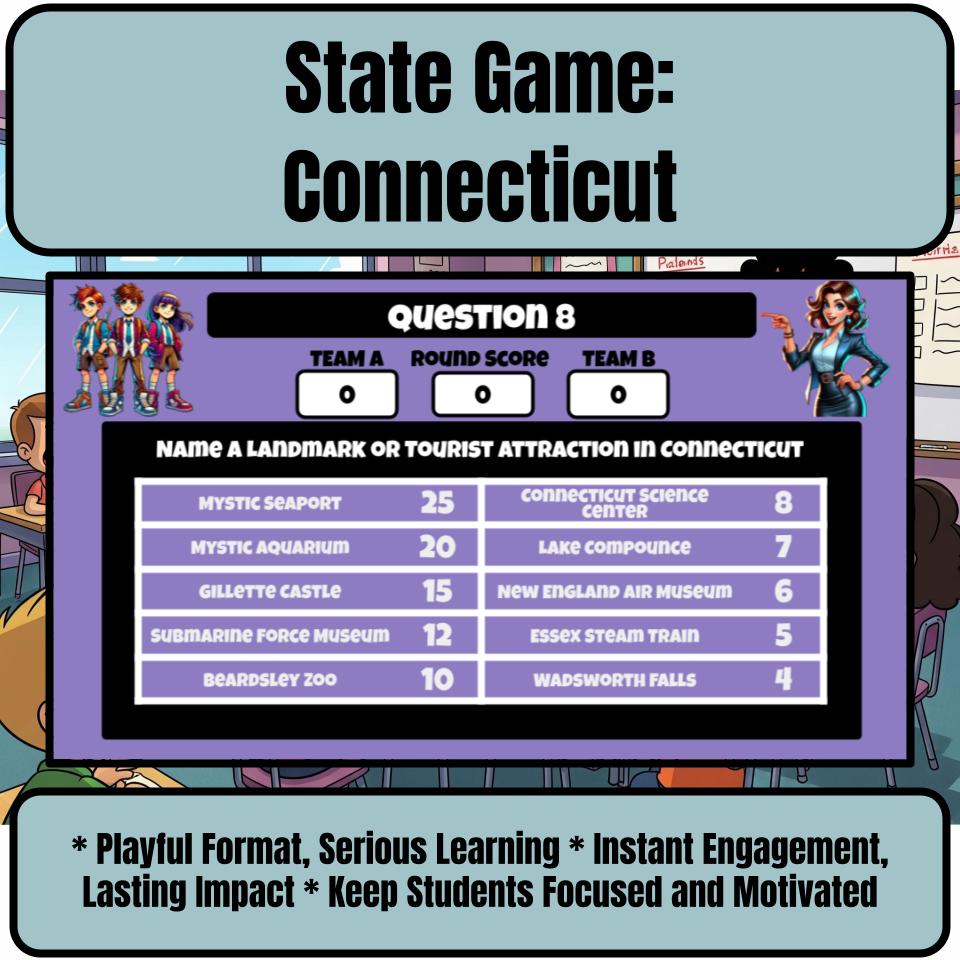 Connecticut Social Studies Family Feud Review Game CF0016