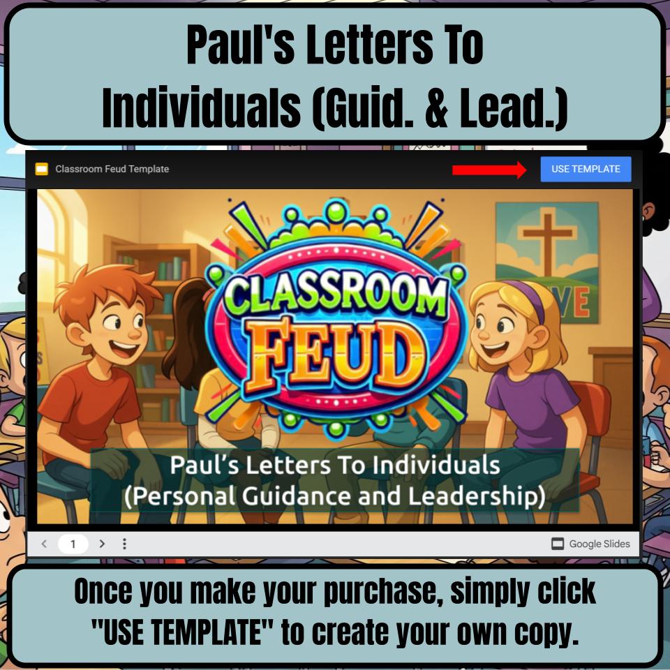 Paul’s Letters To Individuals (Guid. & Lead.) Feud Review BF0016