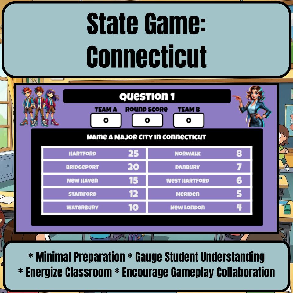 Connecticut Social Studies Family Feud Review Game CF0016