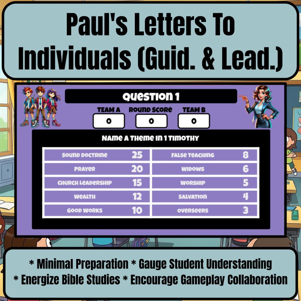 Paul’s Letters To Individuals (Guid. & Lead.) Feud Review BF0016