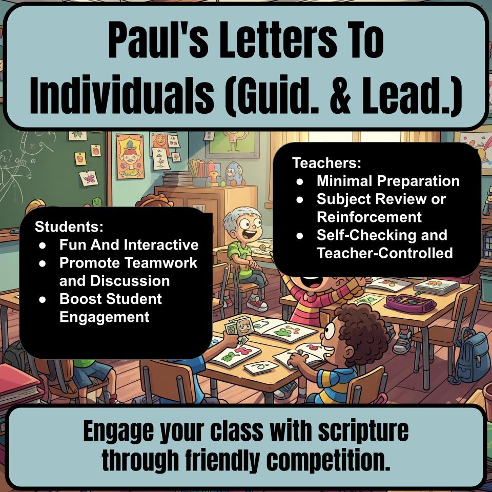 Paul’s Letters To Individuals (Guid. & Lead.) Feud Review BF0016