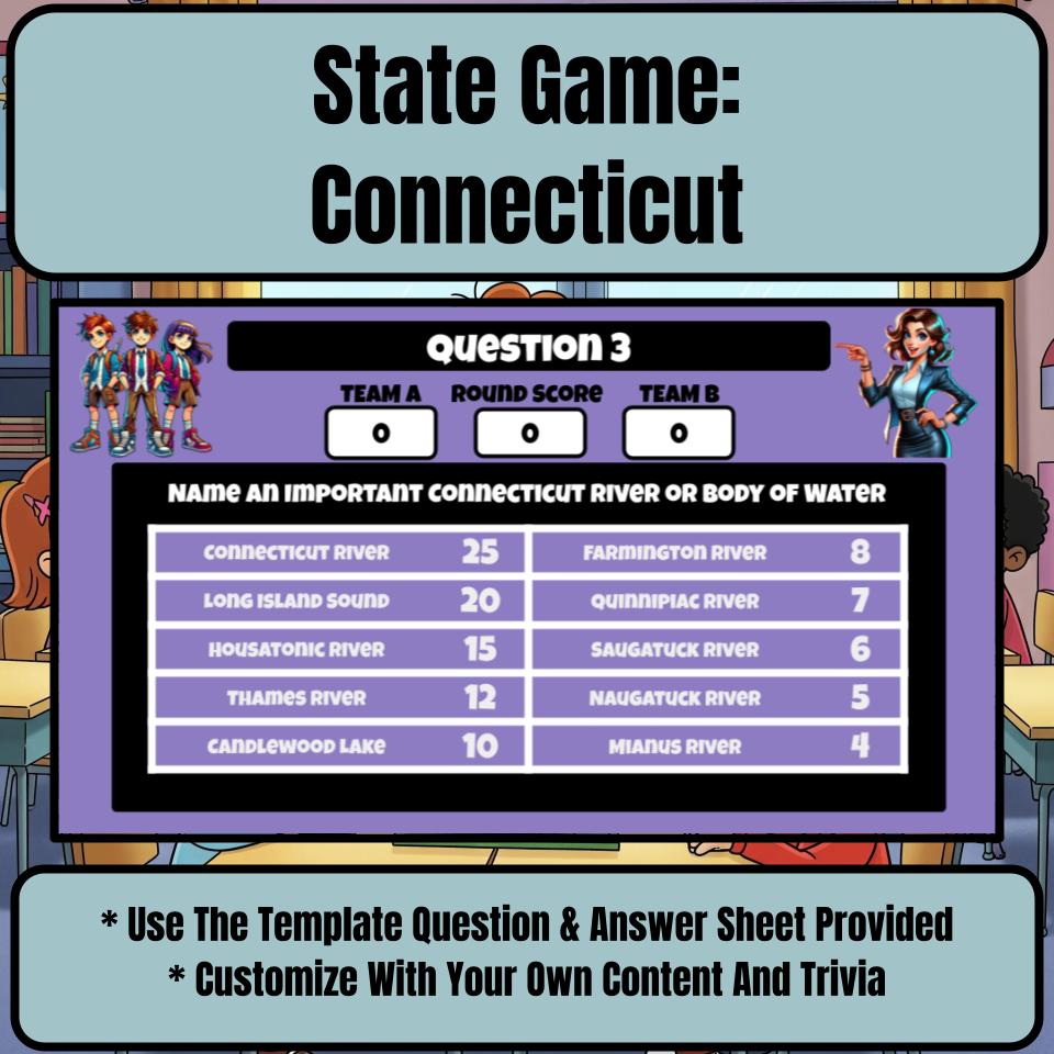 Connecticut Social Studies Family Feud Review Game CF0016