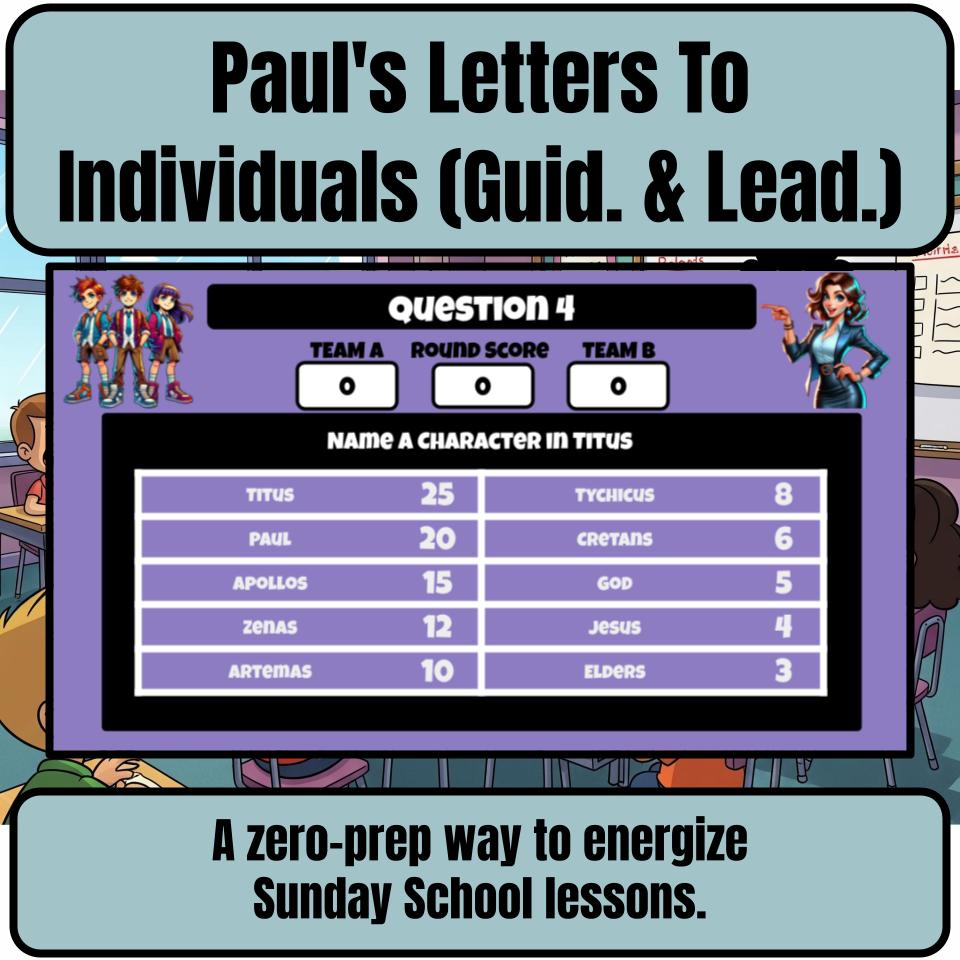 Paul’s Letters To Individuals (Guid. & Lead.) Feud Review BF0016