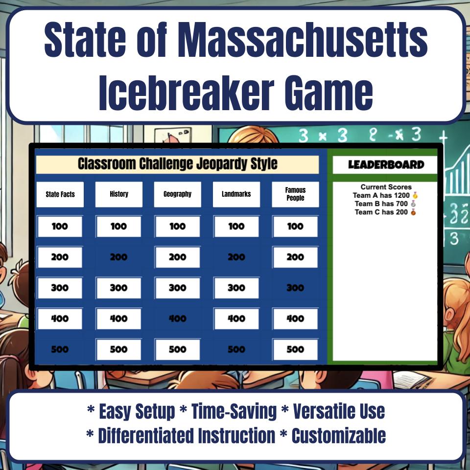 State of Massachusetts Jeopardy Game I0016