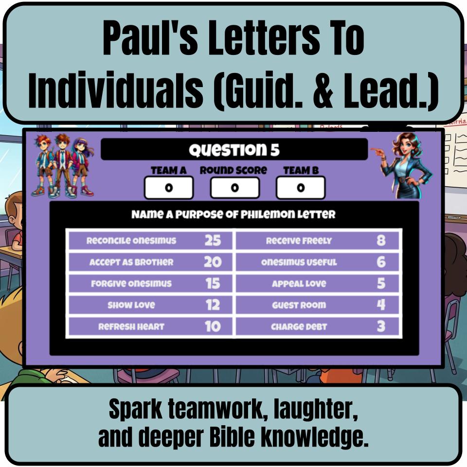 Paul’s Letters To Individuals (Guid. & Lead.) Feud Review BF0016