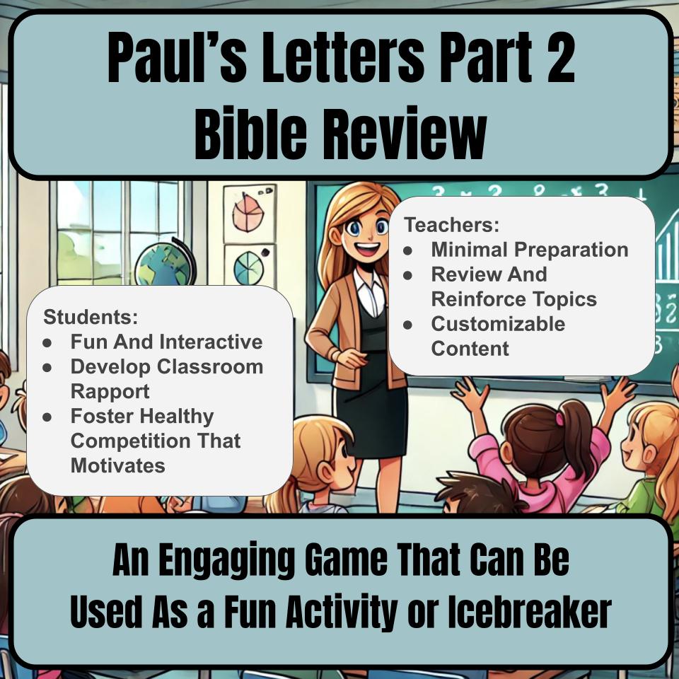 Pauls Letters Part 2 Jeopardy Bible B0016