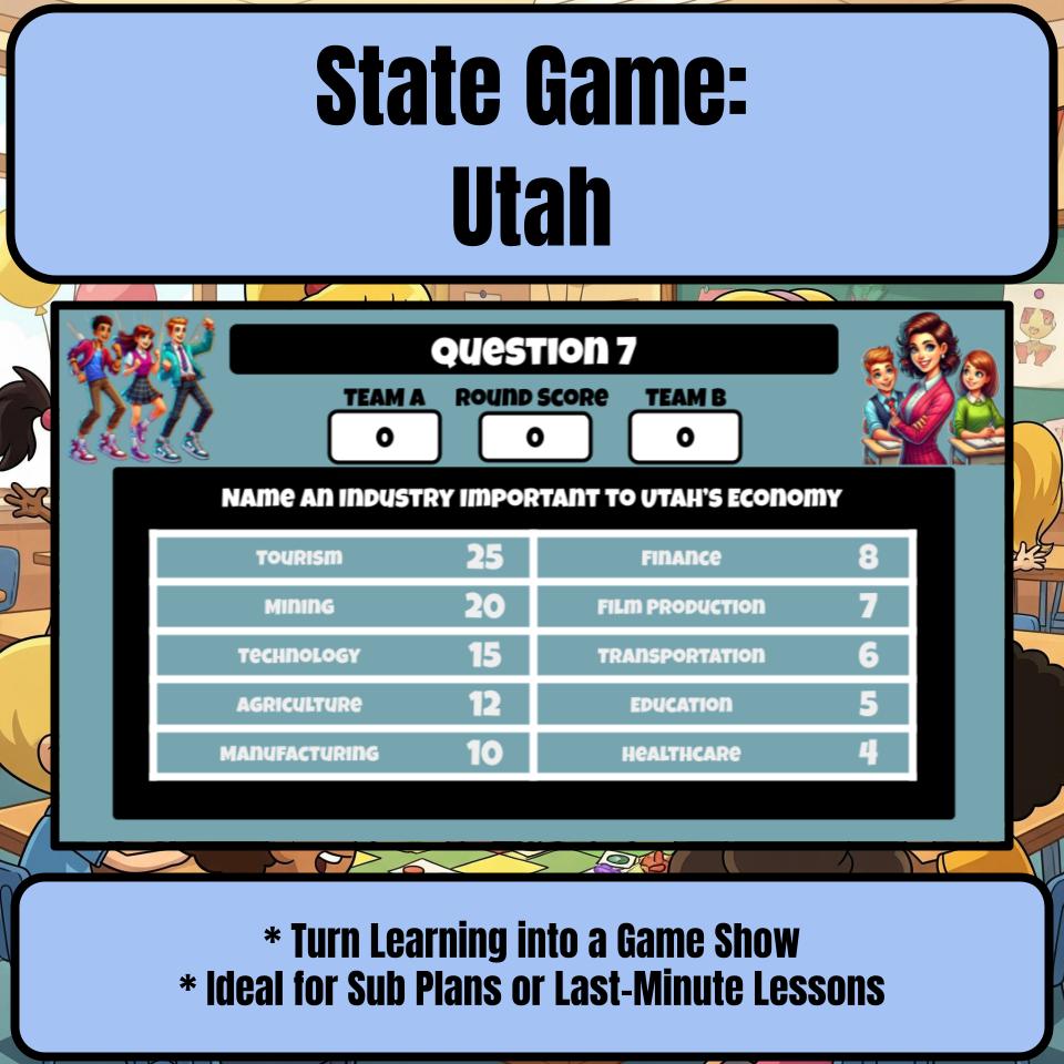 Utah Social Studies Family Feud Review Game CF0017
