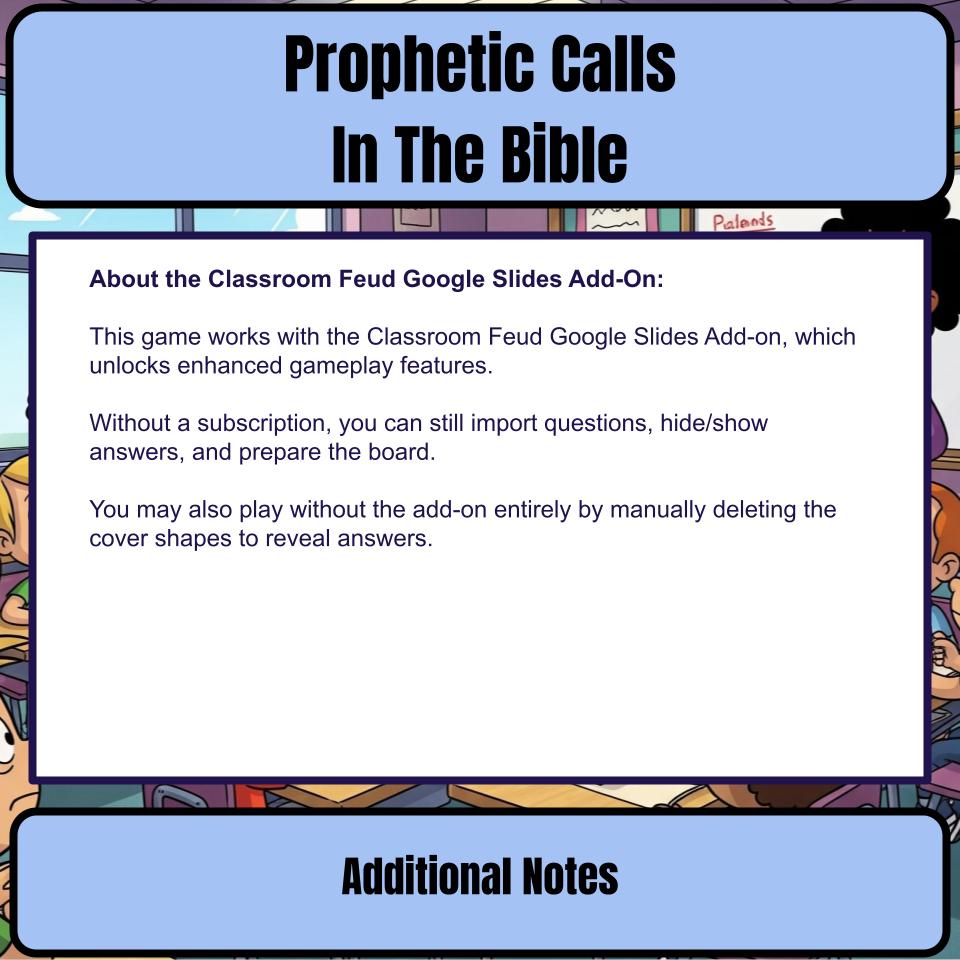 Prophetic Calls In The Bible Feud Review BF0017