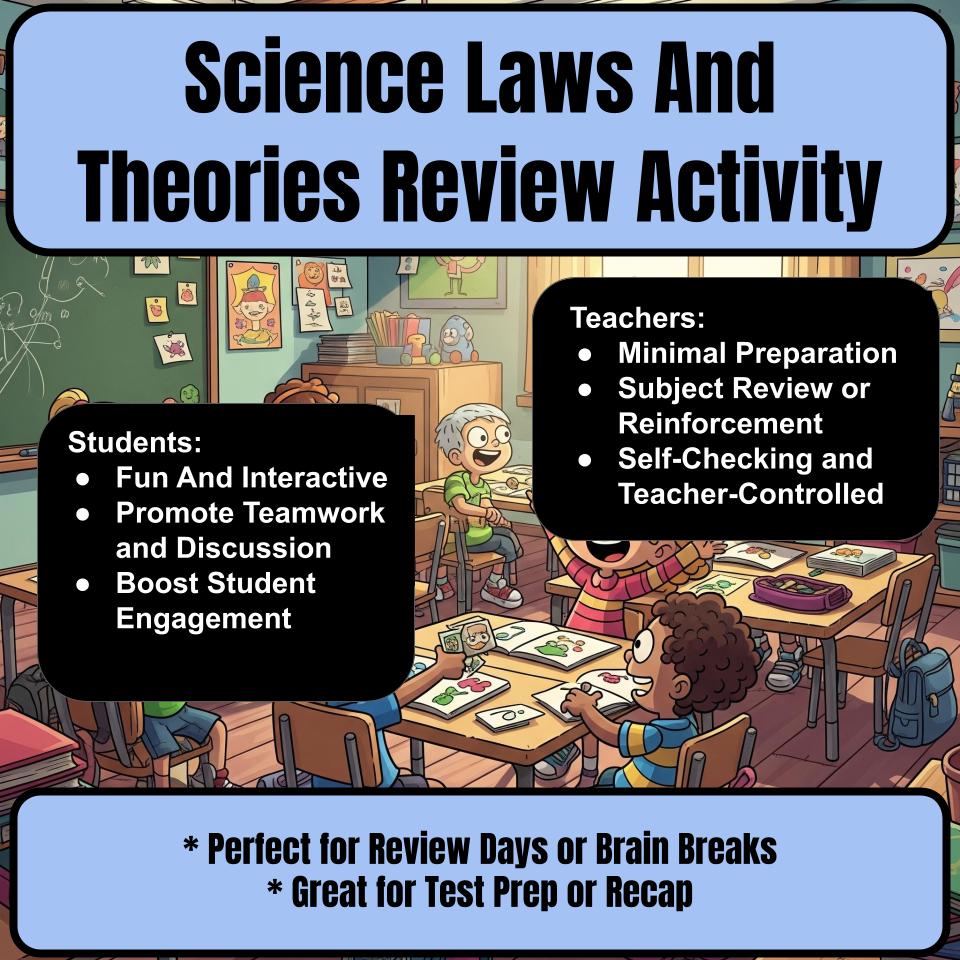 Science Laws And Theories Science Review Family Feud Style Game Activity CF0017
