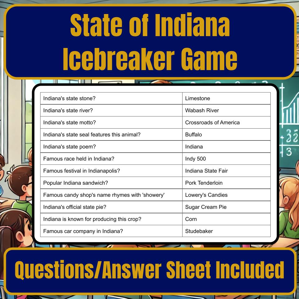 State of Indiana Jeopardy Game I0017