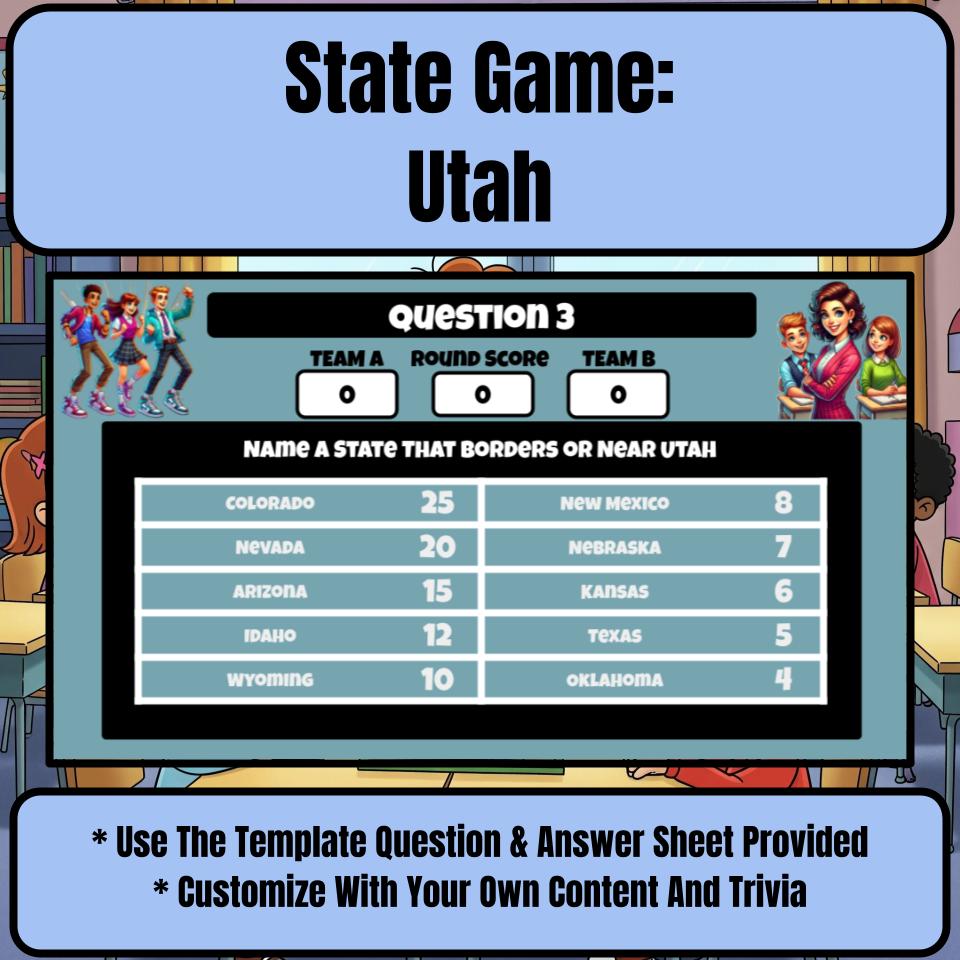 Utah Social Studies Family Feud Review Game CF0017
