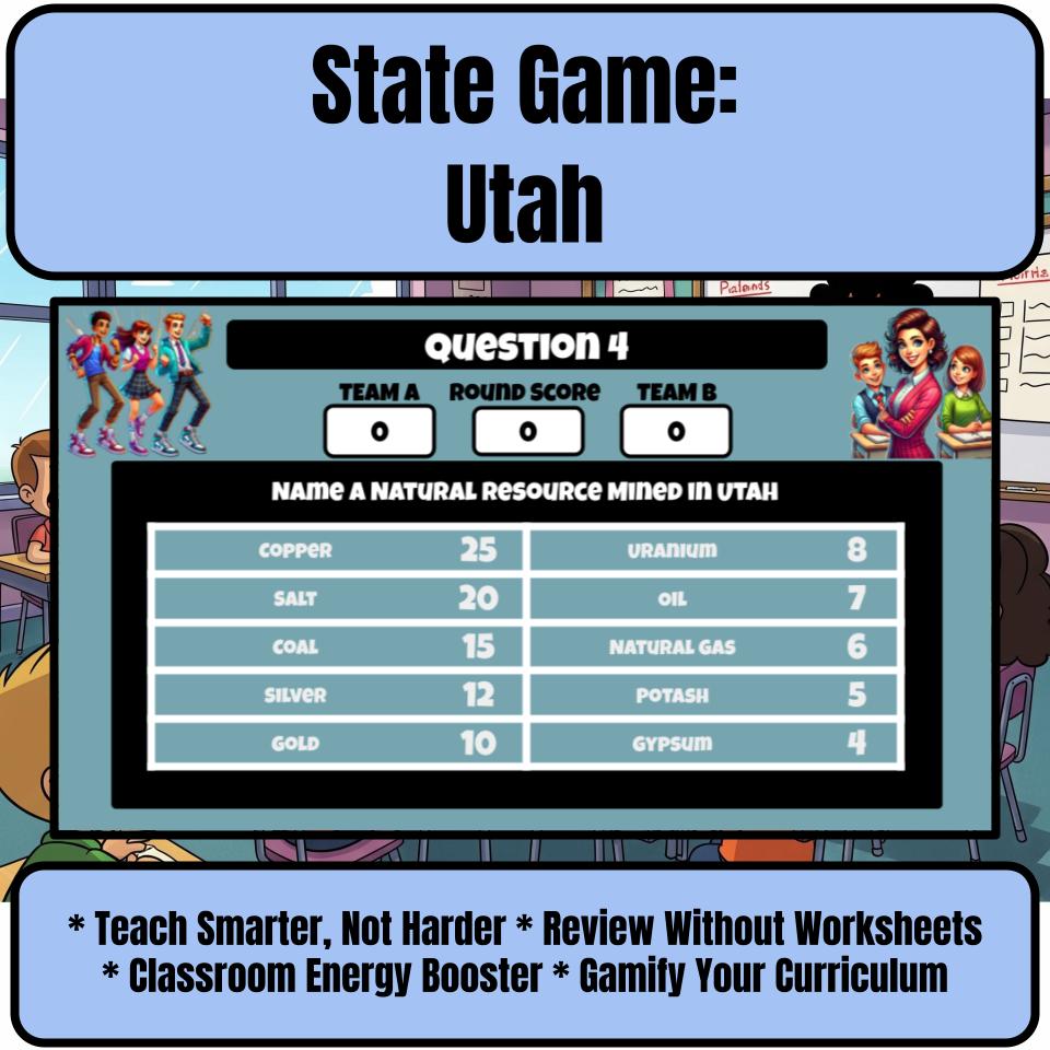 Utah Social Studies Family Feud Review Game CF0017