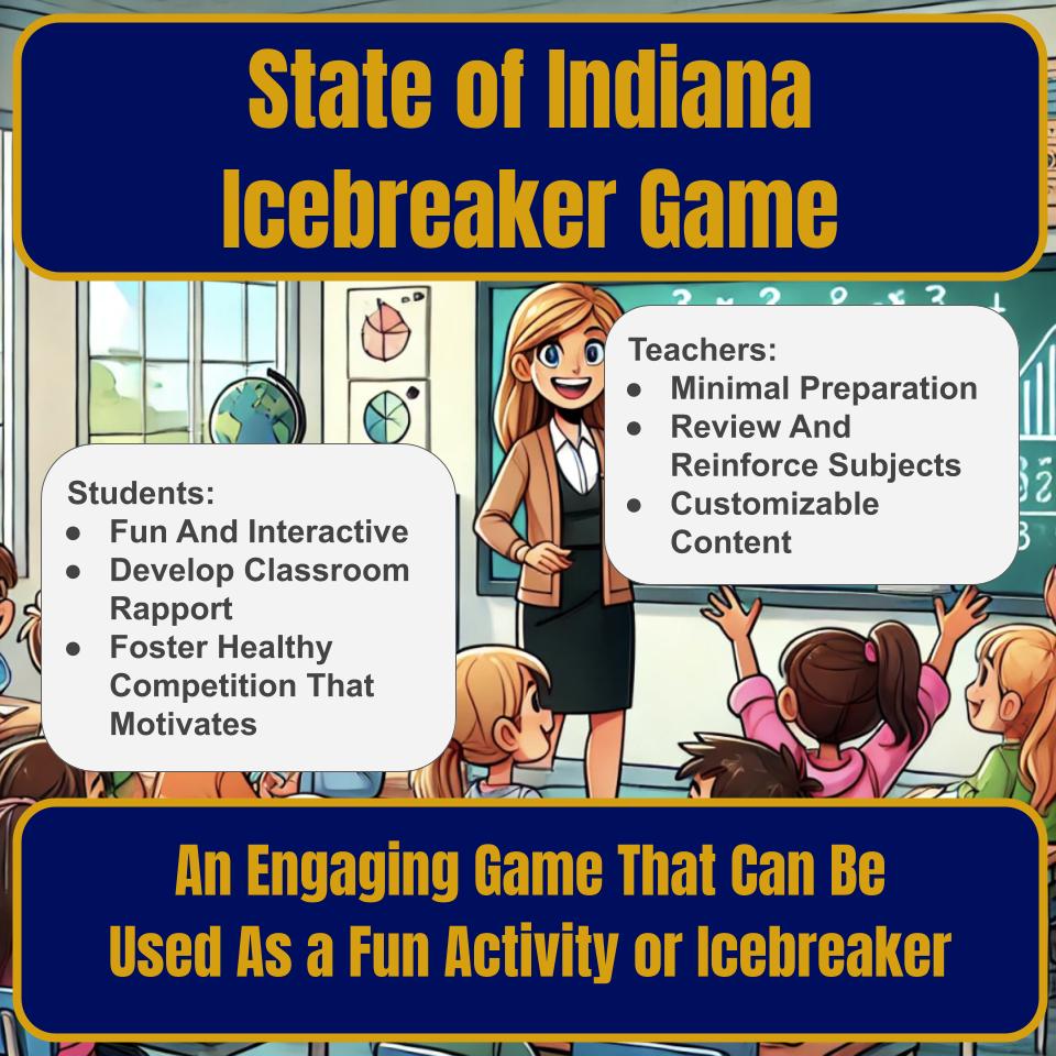 State of Indiana Jeopardy Game I0017