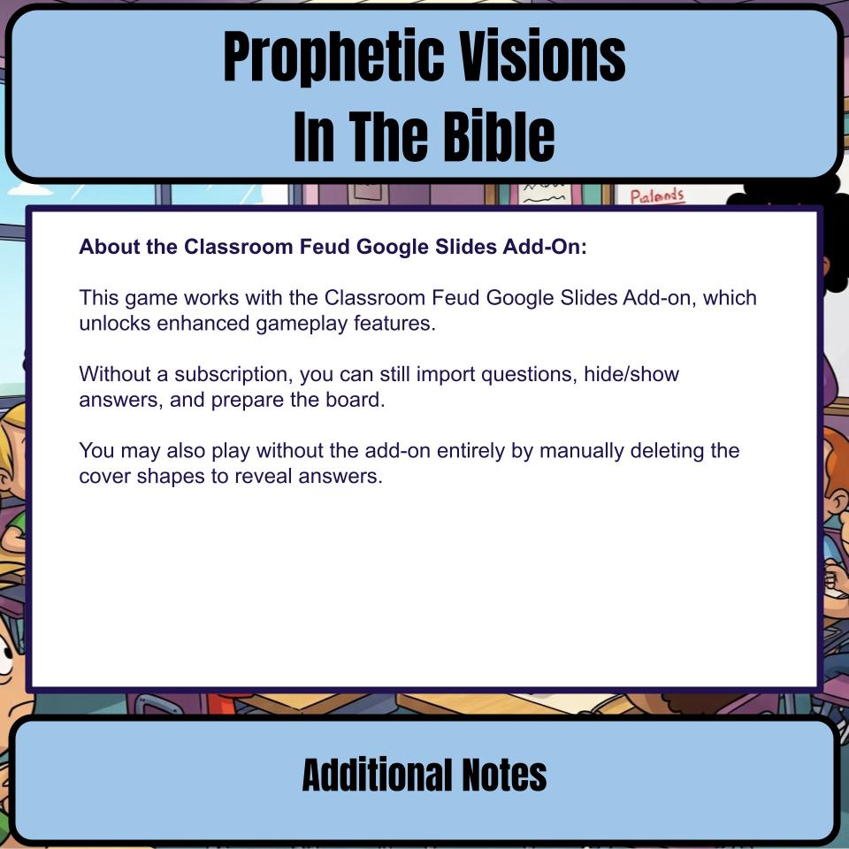 Prophetic Visions In The Bible Feud Review BF0018