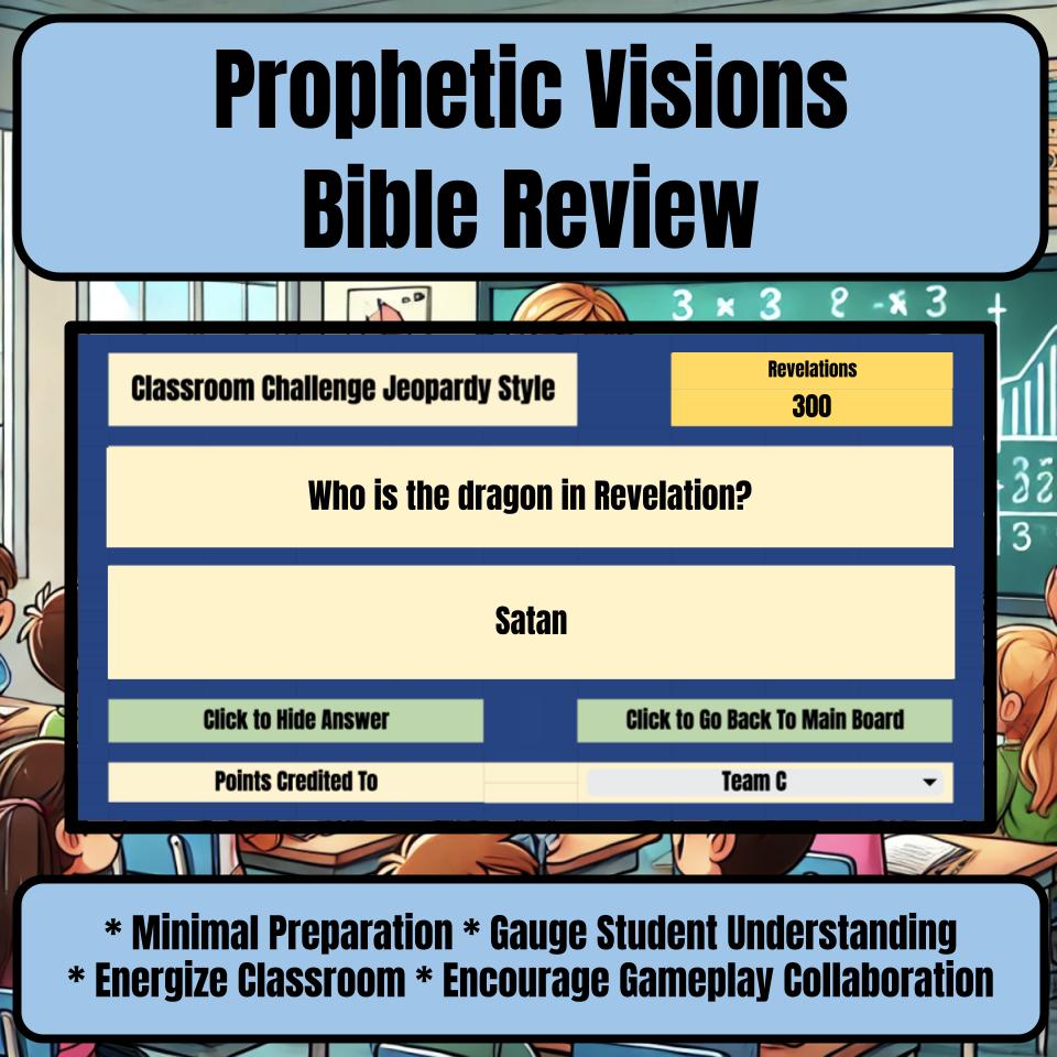 Prophetic Visions Jeopardy Bible B0018
