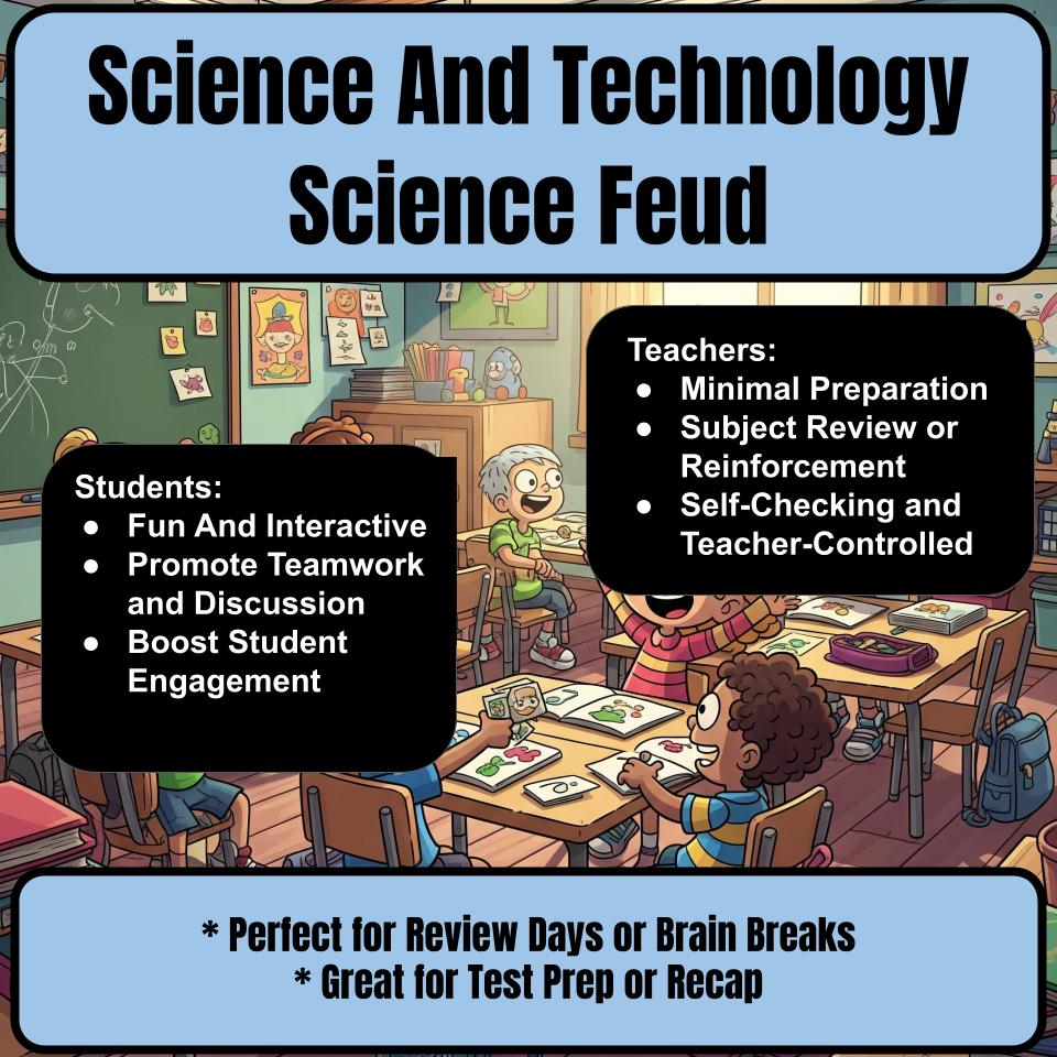 Science And Technology Science Review Family Feud Style Game Activity CF0018