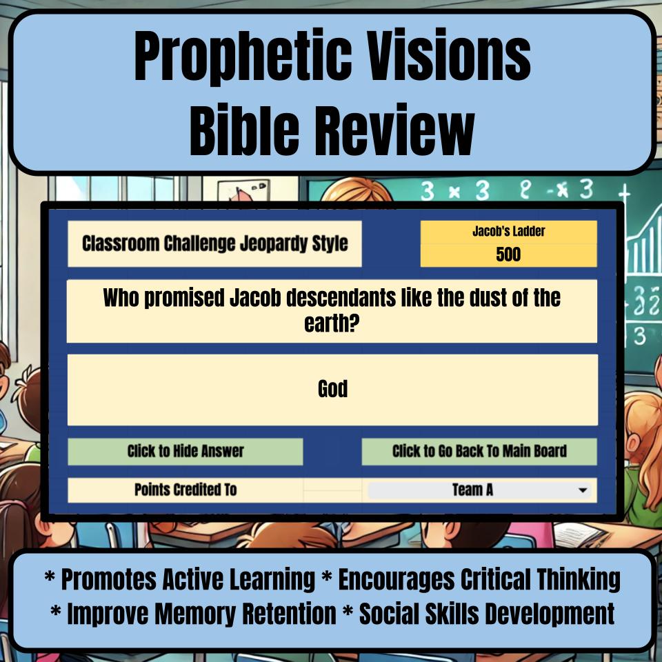 Prophetic Visions Jeopardy Bible B0018