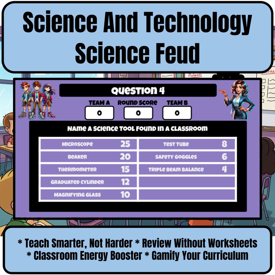 Science And Technology Science Review Family Feud Style Game Activity CF0018