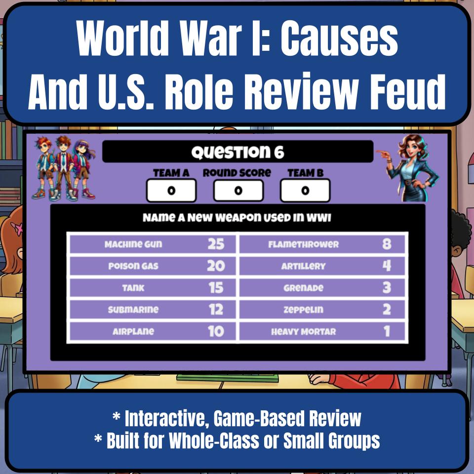 World War I: Causes And U.S. Role Review Feud CF0182