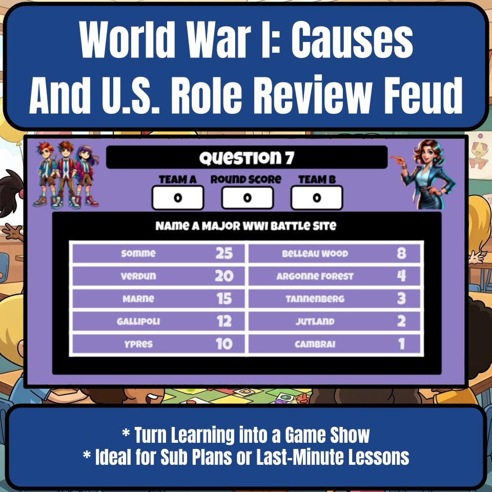 World War I: Causes And U.S. Role Review Feud CF0182