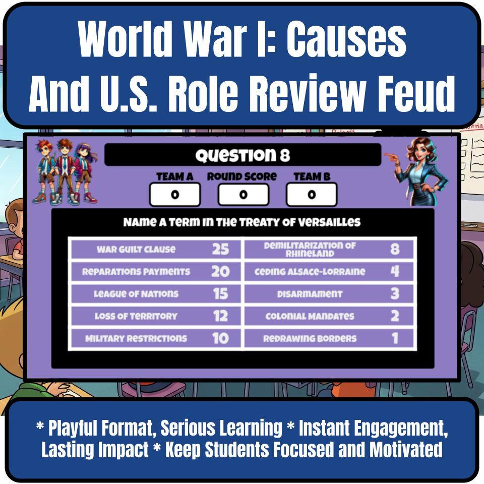 World War I: Causes And U.S. Role Review Feud CF0182