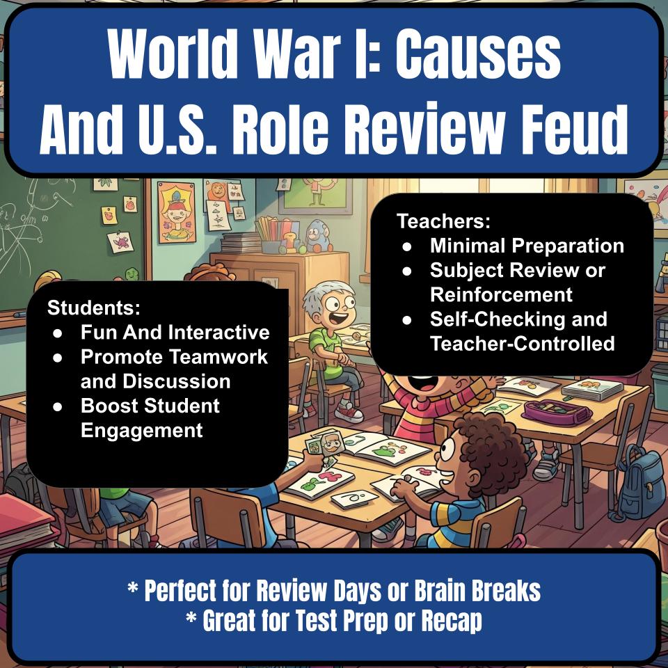 World War I: Causes And U.S. Role Review Feud CF0182