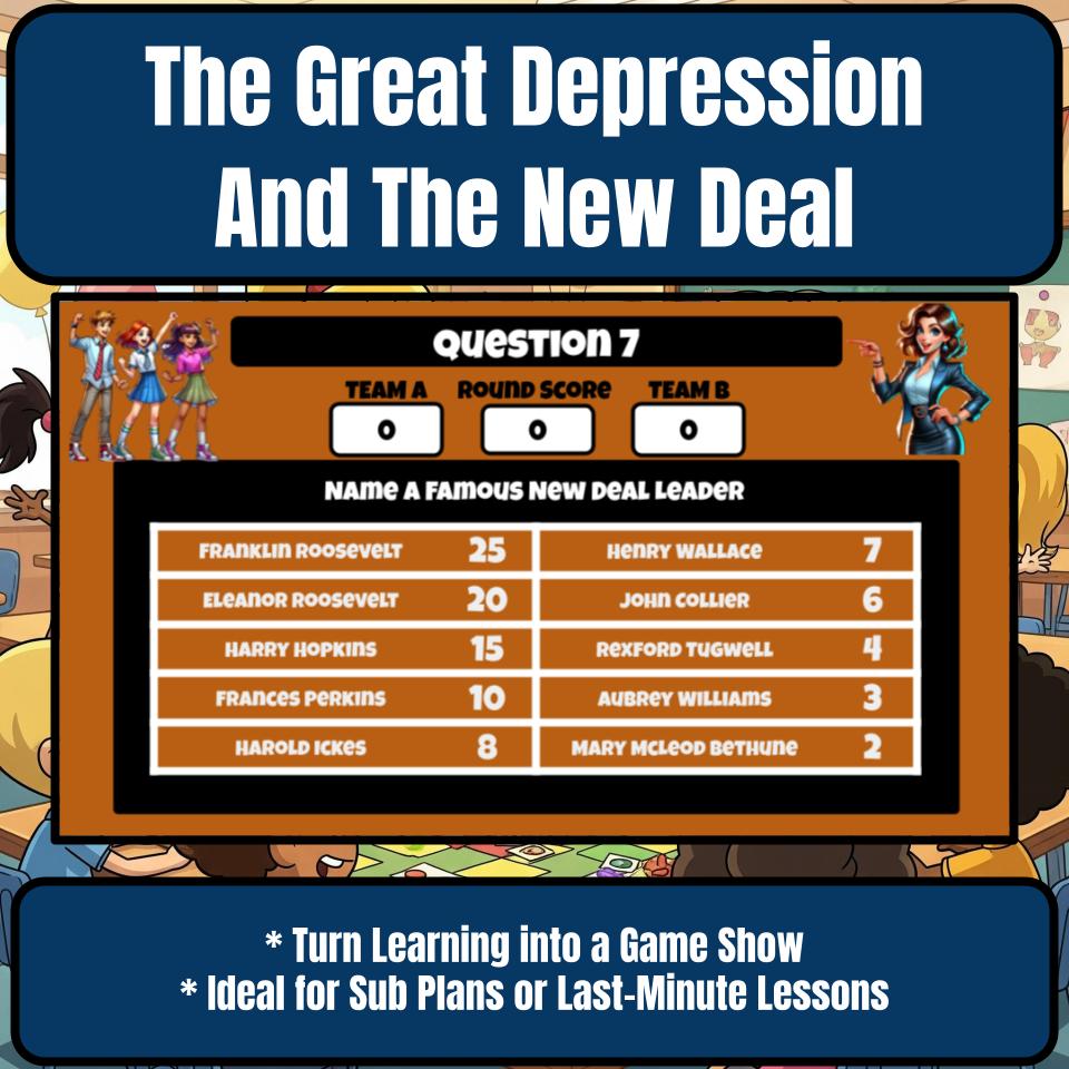 The Great Depression And The New Deal Review Feud CF0183