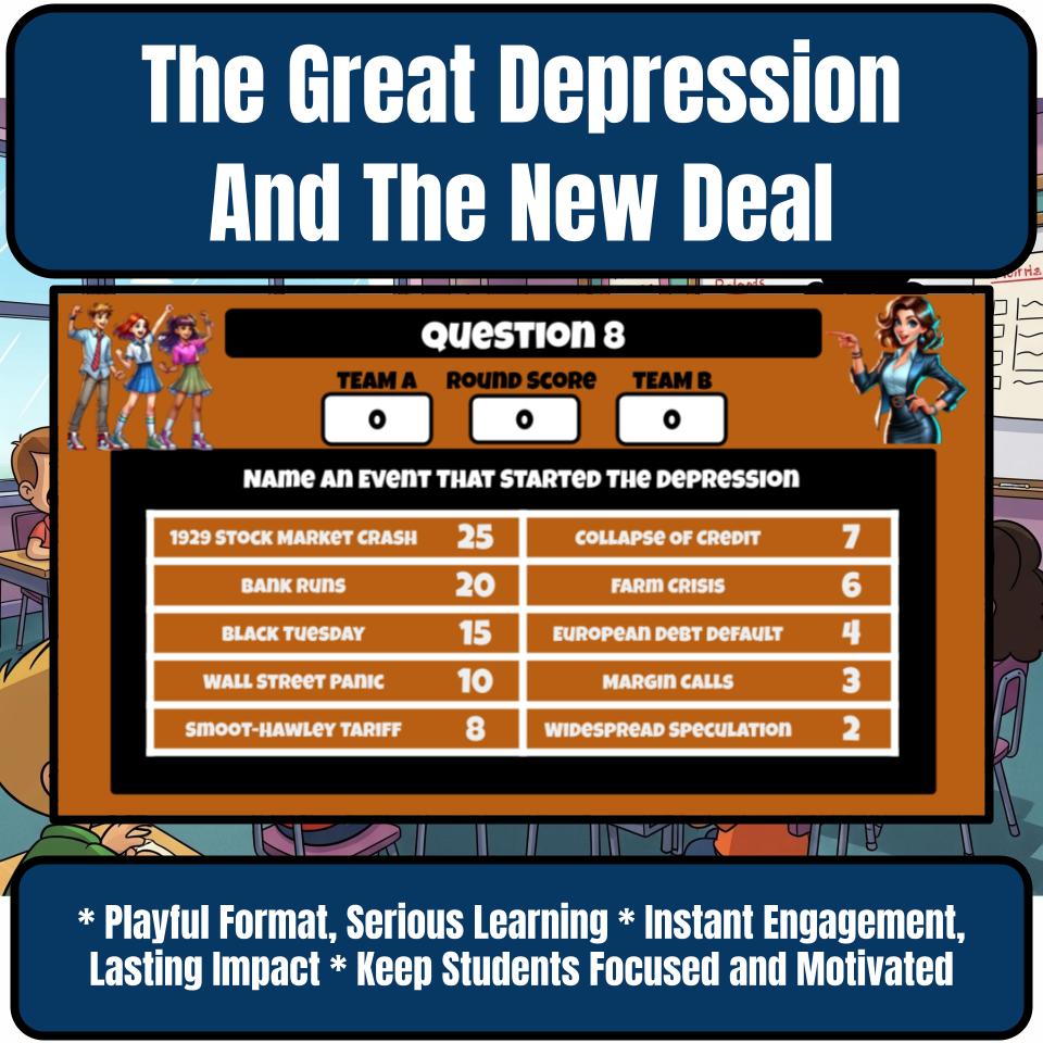 The Great Depression And The New Deal Review Feud CF0183