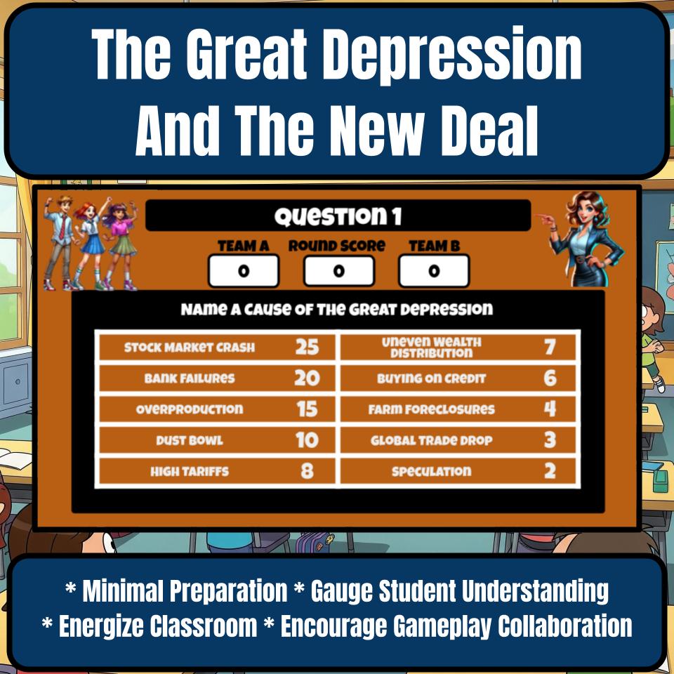 The Great Depression And The New Deal Review Feud CF0183