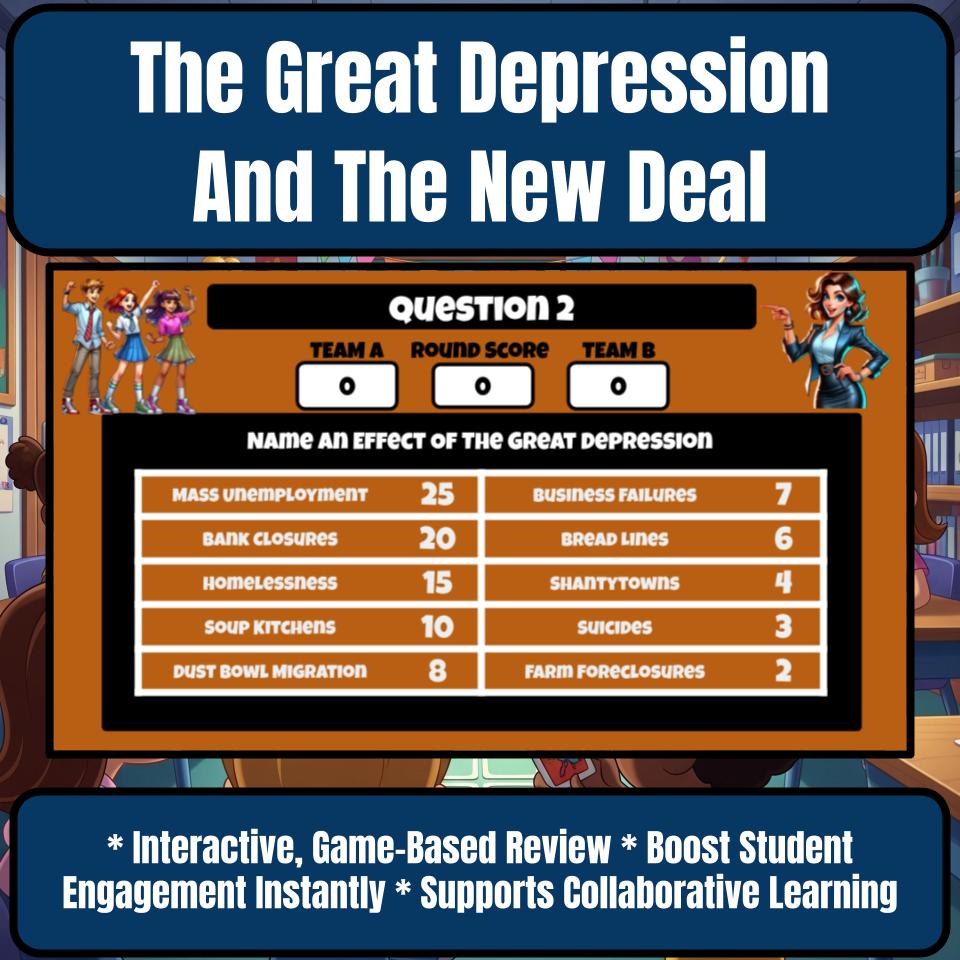 The Great Depression And The New Deal Review Feud CF0183