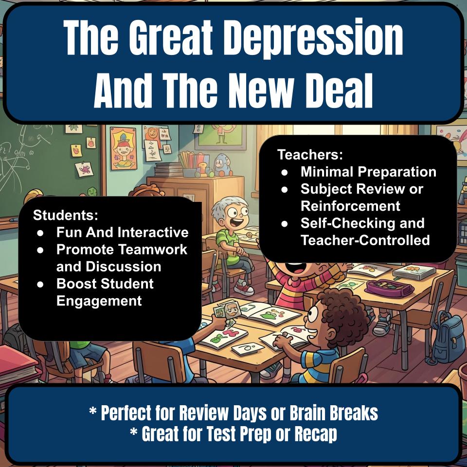 The Great Depression And The New Deal Review Feud CF0183