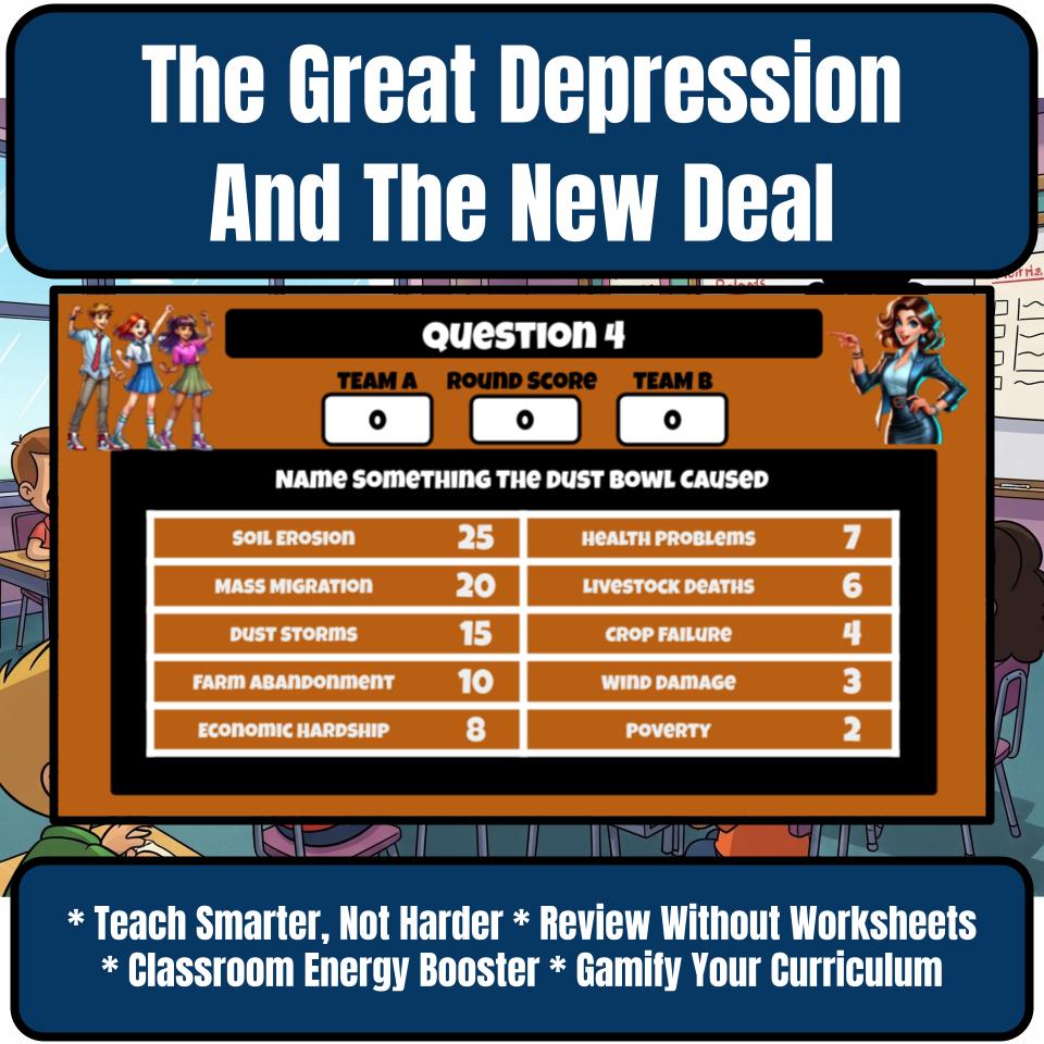 The Great Depression And The New Deal Review Feud CF0183