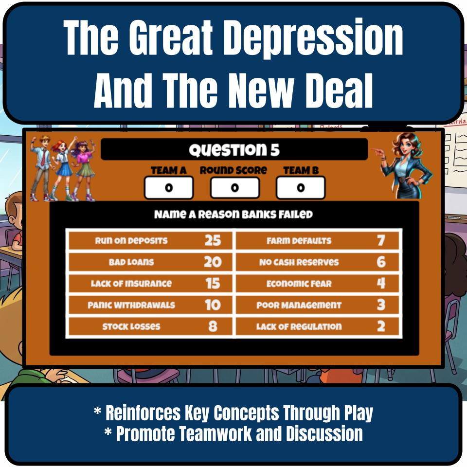The Great Depression And The New Deal Review Feud CF0183