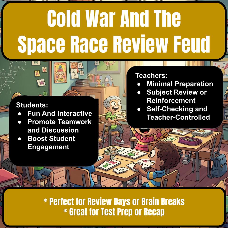 Cold War And The Space Race Family Feud Style Game Review Activity CF0189