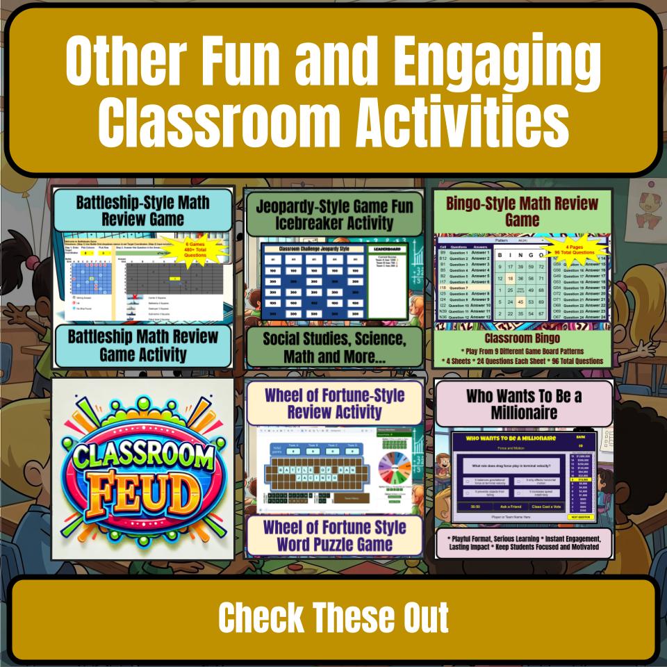 Cold War And The Space Race Family Feud Style Game Review Activity CF0189
