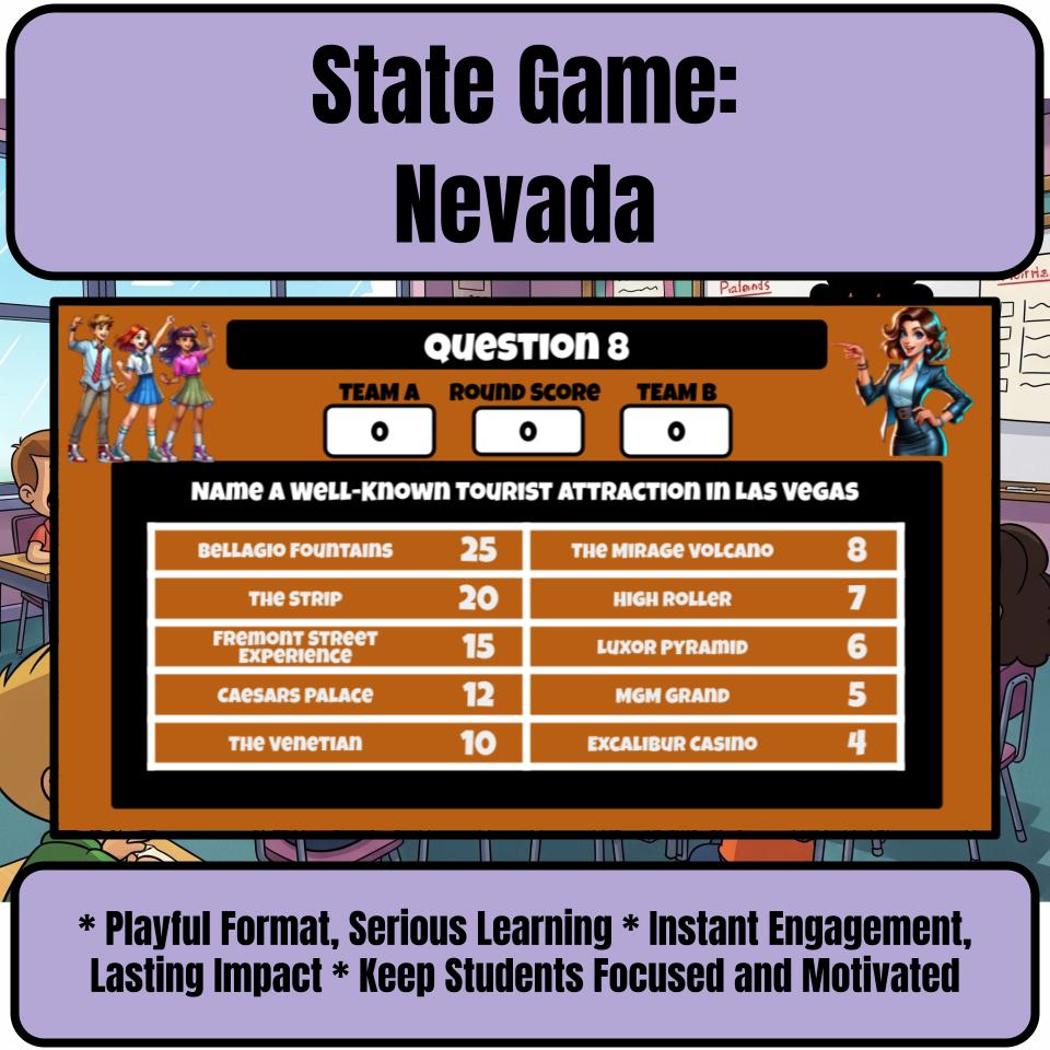 Nevada Social Studies Family Feud Review Game CF0019