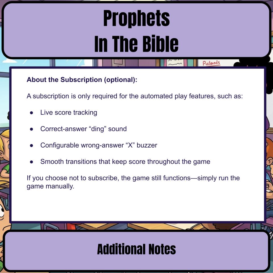 Prophets In The Bible Feud Review BF0019