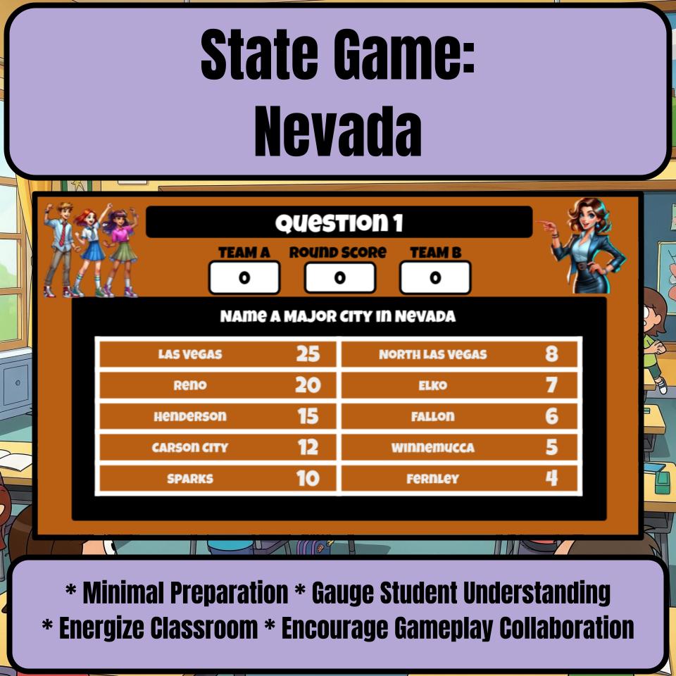 Nevada Social Studies Family Feud Review Game CF0019
