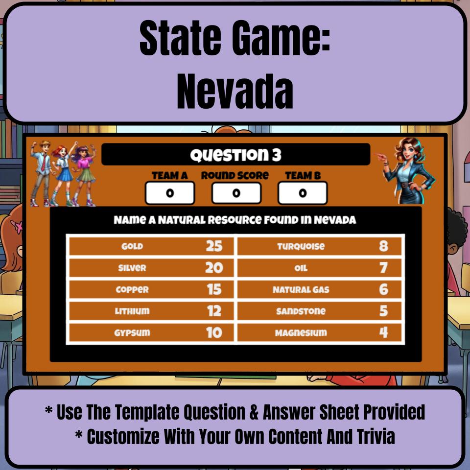 Nevada Social Studies Family Feud Review Game CF0019